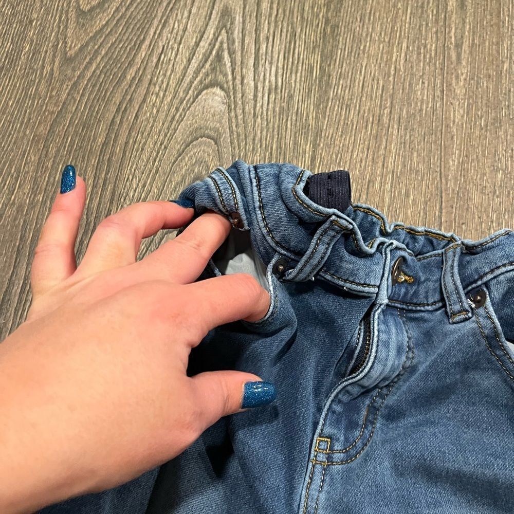Member's Mark Jeans Slim Fit Adjustable Waist Favorite Knit Denim Dark Wash 10 - Picture 4 of 10